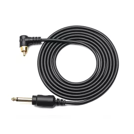 Jack 6.3 mm - RCA kábel (egyenes, szilikon)