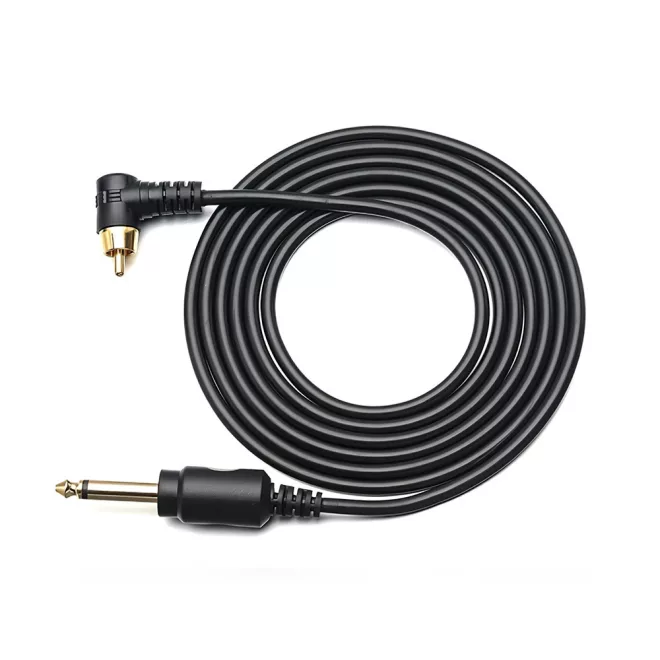 Jack 6.3 mm - RCA kábel (egyenes, szilikon)