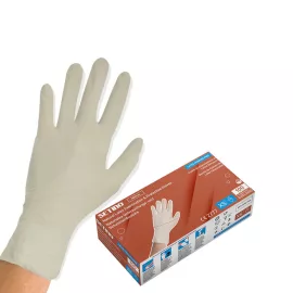 Setino latex gumikesztyű (100db - L - Fehér)