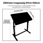 Tetováló kartámasz (fekete) XL - állítható