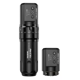   Dragonhawk Fold Pro (2.4-4.2 mm) Tetováló gép (fekete) - 2 akkumulátorral, vezeték nélküli