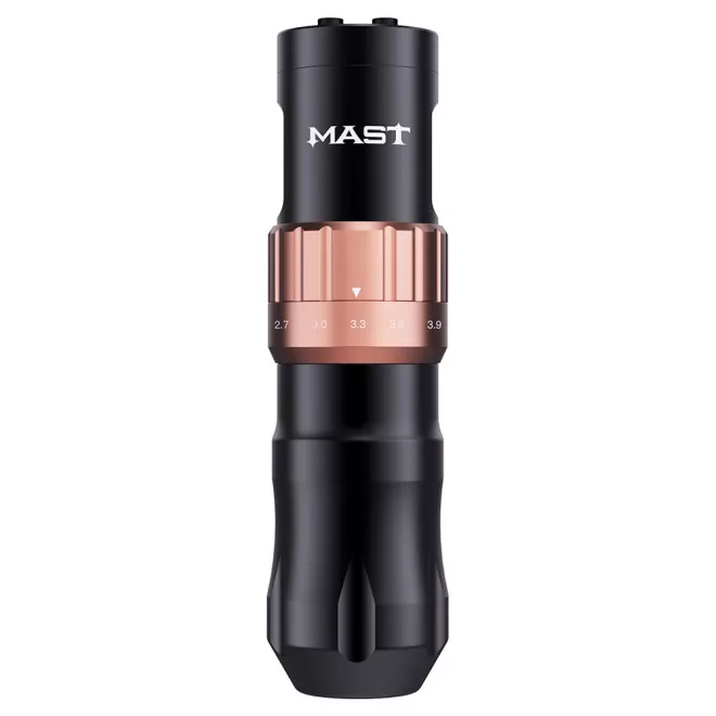 Mast Fold 2 (2.4-4.2 mm) Tattoo Pen (fekete-arany) - vezeték nélküli tetováló gép