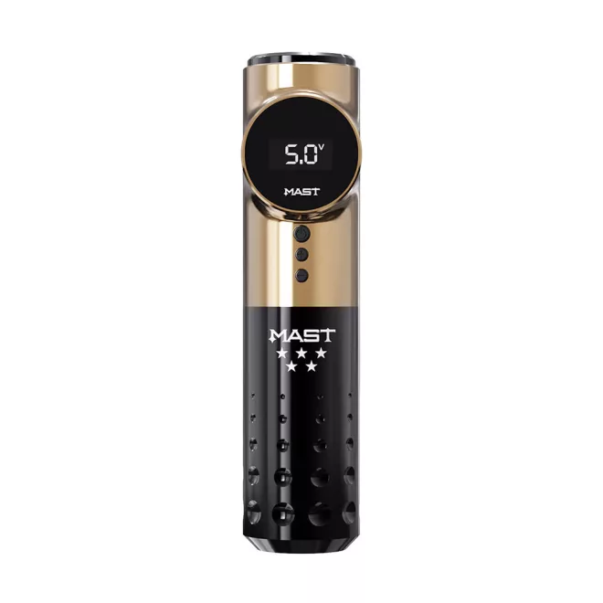 Mast Archer Pro 5 Star Series Tattoo Pen (fekete-arany) - vezeték nélküli tetováló gép