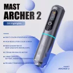 Mast Archer Tattoo Pen (ezüst) - vezeték nélküli tetováló gép