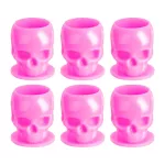 Koponya formájú tetováló festéktartó kupak (15 mm - 200 db - pink)