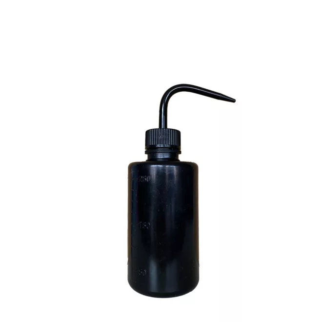 Csőrös öblítő, mosó flakon (250 ml - fekete)