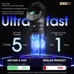 Mast Archer S (4.2 mm) Tetováló gép (fekete) - vezeték nélküli