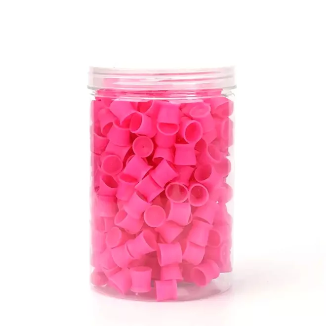 Szilikon festéktartó kupak (Pink)