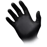 Style nitril kesztyű (100db - M) fekete, púdermentes