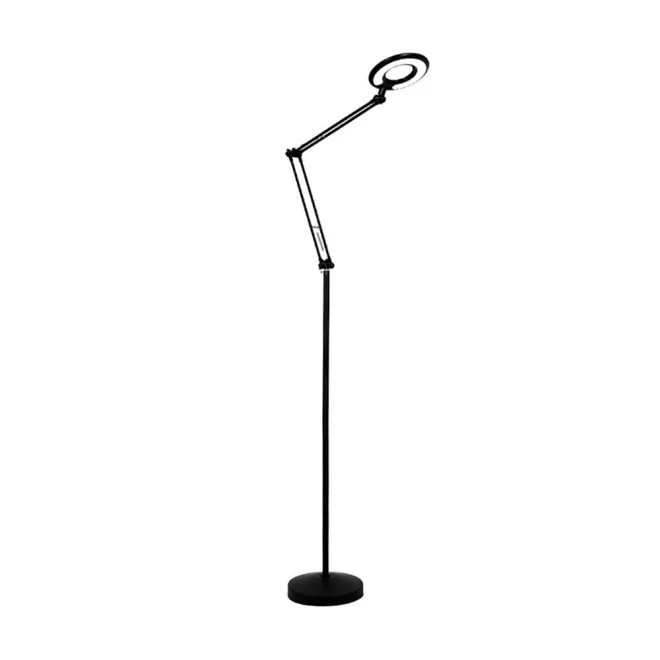 Álló Ring Light LED körlámpa - állítható, fekete