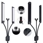 Dupla LED tetováló lámpa - állítható tripod láb