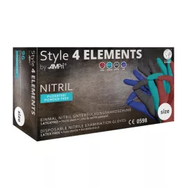 Style nitril 4 elements kesztyű (96db - S) púdermentes