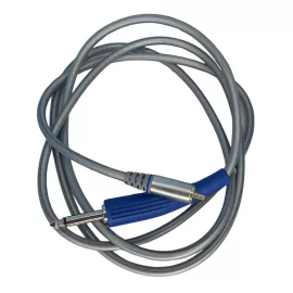 Jack 6.3 mm - RCA kábel (szürke, egyenes, szilikon)