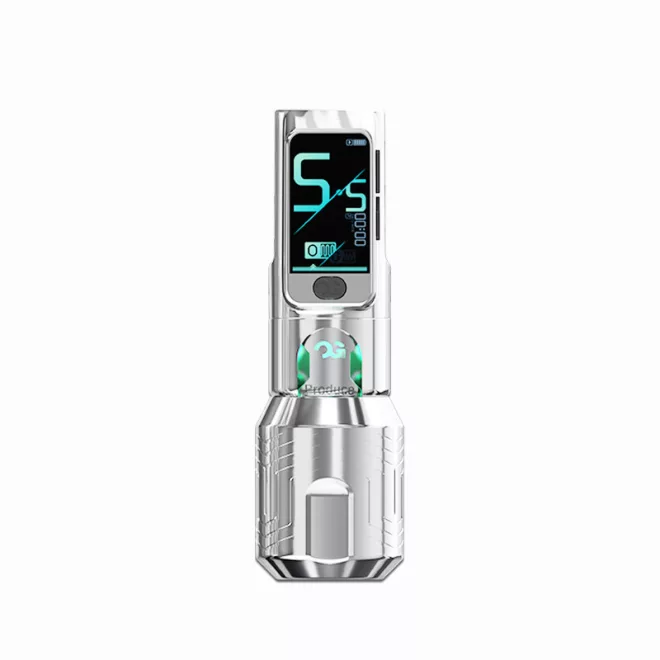 OG FURY II (4.2 mm) Tetováló Gép (ezüst) - vezeték nélküli