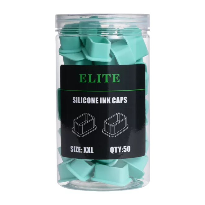 Elite XXL szilikon festéktartó kupak (25 mm - zöld - 50 db)