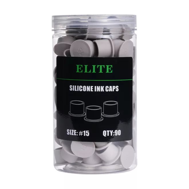 Elite szilikon festéktartó kupak (15 mm - szürke - 90 db)
