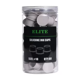 Elite szilikon festéktartó kupak (18 mm - szürke - 60 db)