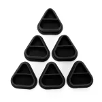 SKULLDNA Triangle szilikon festéktartó kupak (30 mm - fekete - 80 db)