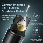 OG FUTURE (4.0 mm) Tetováló gép FAULHABER motorral (fekete) - vezeték nélküli