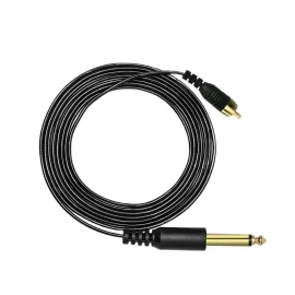Jack 6.3 mm - RCA kábel (egyenes, szilikon)