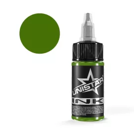 Unistar Ink Top Basic Green Dark 30 ml tetováló festék – REACH-kompatibilis, Kwadron