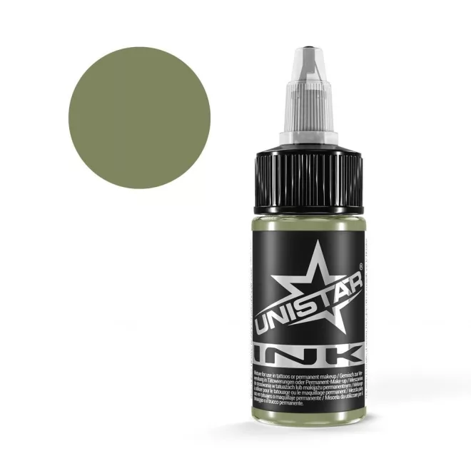 Unistar Ink Soft Pale Green 30 ml tetováló festék – REACH-kompatibilis, Kwadron